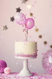 Birthday Cake With Balloons Birthday Cake With Balloons And Confetti By Ruth Black For Stocksy United Balloon Birthday Cakes 6th Birthday Cakes Birthday Cakes Girls Kids