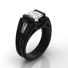 Decorum Mens 14k Black Gold 2 0 Carat Princess And Baguette Etsy Black Gold Jewelry Black Hills Gold Black Hills Gold Jewelry