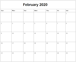 Printable february calendar 2020 is extremely useful in making your life great. February 2020 Calendar Blank Printable Pages Template Calendar School