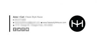 Black And White Social Media Icons For Email Signature 71 Most Beautiful Email Signature Examples 2019 With Images Email Signature Design Email Signatures Email Signature Templates