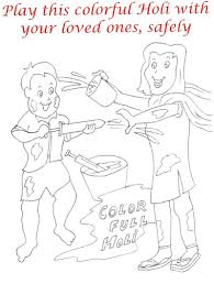 Teach your kids how to color beautifully and fun way. Holi Coloring Printable Pages For Kids 12