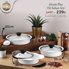 Tac Granit Plus 3 Lu Sahan Seti Tak Cikar Silikon Sapli Beyaz In 2020 Place Card Holders Place Cards Card Holder