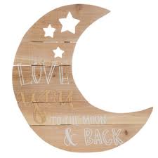 50% off wall decor sale Love You Moon Wood Wall Decor Hobby Lobby 1298173