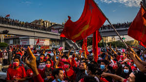 1 day ago · the main underground group coordinating resistance to myanmar's military government issued a sweeping call for a nationwide uprising on tuesday, raising the prospect of spiraling unrest. As Bullets And Threats Fly Myanmar Protesters Proudly Hold The Line The New York Times