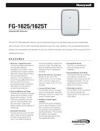 Product overview wireless glassbreak detector offers uncompromised performance and unmatched false alarm immunity. Fg 1625 1625t Glassbreak Detector Manualzz