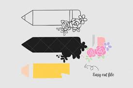 Download Flower Teacher Pencil Svg Graphic By Catandme Creative Fabrica