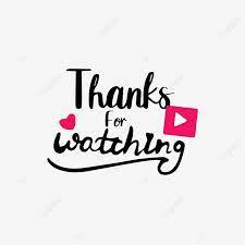 Hand Drawn Thank You Watch Play Font Play Pink Watch Png And Vector With Transparent Background For Free Download Youtube Banner Backgrounds Youtube Banner Design First Youtube Video Ideas
