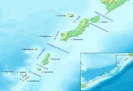 Остров шумшу карта