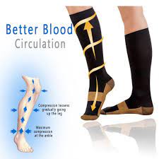 Alpha Sole Copper Infused Compression Socks So Comfy Knee High Stockings Womens Compression Socks Compression Socks