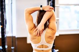 Jun 28, 2019 · start with 5 to 10 minutes of moderate cardio to get your blood pumping and start to awaken your muscles. Woman Stretching Back And Triceps Muscles Stockphoto