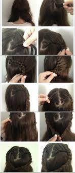 Heart Braid Stylish Hair Easy Hairstyles Short Hair Styles Easy