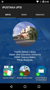 Perpustakaan tuanku bainun di universiti pendidikan sultan idris. Ipustaka Upsi For Android Apk Download