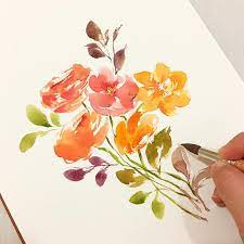 loose florals watercolor watercolour watercolorpainting watercolordesig watercolor flowers paintings floral watercolor watercolor class