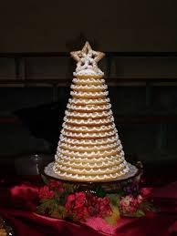 This Is A Picture Of The Kransekage Or Danish Wedding Cake They Are Popular Where I Live In Denmark Kansas As Everyone Has Norway Norwegian Food In 2019 Round