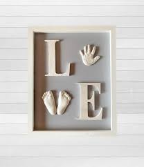 Diy Hand And Feet Casting Kit For Baby Love Frame Nursery Decor Infant Hand And Foot Mold Kit Baby Handprint And Footprint Custom Gift Baby Handprint Baby Imprint Love Frames