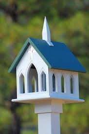 The design is basically a matter of personal sense of aesthetics. 12 Church Bird Feeder