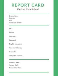 Create a report card that reflects your school's identity. Free Report Card Templates Adobe Spark