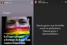 Il ddl zan, il cui titolo completo è misure di prevenzione e contrasto della discriminazione e della violenza per motivi fondati sul sesso, sul genere, sull'orientamento sessuale, sull'identità di genere e sulla disabilità, vuole appunto tutelare le vittime di discriminazioni e violenze. Elodie Contro La Lega Che Blocca La Legge Su Omotransfobia Non Dovreste Stare In Parlamento