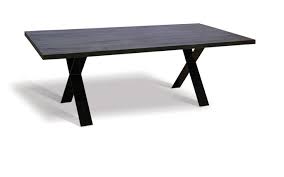 Großer tisch, esstisch, wangentisch, eiche, 181 x 85 x 76 cm. Industriedesign Esstisch Eiche Mit Stahl Kreuzgestell Altholzdesign