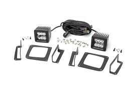 2 Inch Cree Black Series Led Fog Light Kit Pair For 14 15 Gmc Sierra 1500 Pickup 70689 Rough Country