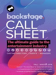 Ricky's special (fish & shrimp taco). Backstage Call Sheet Winter 2019 Pdf Audition Teachers