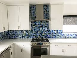 These are often used with just one color on a wall although some backsplashes can come with several colors at a time. Tiffany Inspired Glass Tile Backsplash Modern Home In Irvine On Dwell