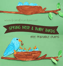 Printable Bird Crafts For Kids Printable Bird S Nest Crafts Bird Crafts Crafts Crafts For Kids