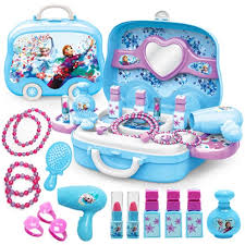 Frozen Elsa Anna Makeup Set Simulation Dresser Toy Kids Birthday Gifts In 2020 Princess Toys Makeup Toys Kids Makeup