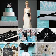 Black And Blue Wedding Colors Tiffany Blue Wedding Accented With Black Ribbon Wedding Wedding Themes Wedding Wishes