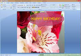 Birthday flyer (bright design) word. Greeting Card Template Microsoft Word Zimer