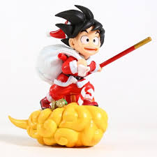 Son Goku On His Flying Nimbus Figure Santa Claus Cosplay Christmas Dragon Ball Z 13 Cm