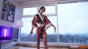 Skinny Samurai Dancer Lia Lin Takes a Hard Ass Pound...