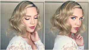 In the late teens and early '20s, long curly hair was worn by silent movie stars and bathing beauties on the beach. Great Gatsby Faux Bob 1920s Inspired Hair Youtube