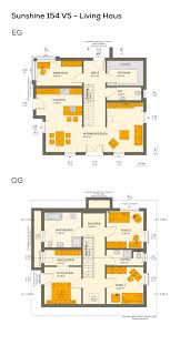 Grundriss Design Haus Modern Mit Galerie Satteldach Architektur 5 Zimmer 155 Qm Wfl Ohne Kell Grundriss Stadtvilla Living Haus Grundriss Einfamilienhaus