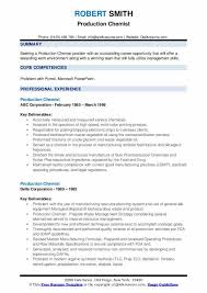 Which resume format is right for you depends on your work history, experience level, and the position you are targeting. Production Chemist Resume Samples Qwikresume