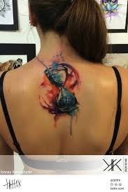2017 Trend Watercolor Tattoo Koray Karagozler Watercolor Tattoo Suluboya Dovme Hourglass Tattoo Abstract Tattoo Nebula Tattoo