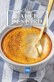 Easy Keto Custard Recipe Low Carb Sugar Free My Keto Kitchen Recipe Sugar Free Desserts Easy Custard Recipes Sugar Free Desserts