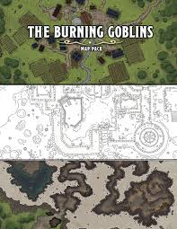 Dnd map dripping caves thunder storm cave 5e player maps king kings unknown cavern digital mike schley into prints giants. The Burning Goblins Map Pack Blue Sword Games Maps Tiles Drivethrurpg Com