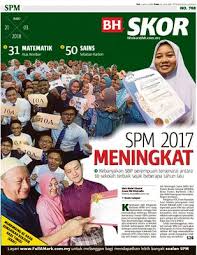 Tahniah diucapkan kepada semua pelajar lepasan spm 2017 kerana hari ini merupakan hari keputusan dikeluarkan. Spm 2017 Meningkat Klik
