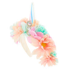Light Up Unicorn Headband Flower Crown Headband Light Up Unicorn Pink Flower Crown