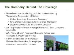 It is a joint venture between one of the largest private sector banks in india and prudential corporation holdings limited. Group Health Insurance For Retirees Group Benefits Individual Service Grp Liberty National Life Insurance Company United American Insurance Ppt Download