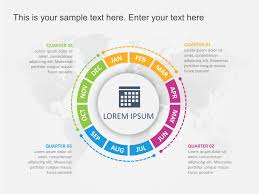 Quarterly Timeline Circular In 2020 Powerpoint Templates Powerpoint Powerpoint Slide Templates