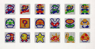 Rubiks Cube Mario Art Pixel Art Mario Art Art