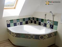 Badewanne Verkleidet Mit Fliesen Aus Mexiko Mexikanische Fliesen Badewanne Verkleiden Badewanne