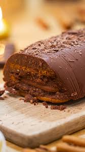 Regalez Vos Convives Avec Cette Buche Au Chocolat Et Aux Speculoos In 2020 Mexican Dessert Recipes Food Videos Desserts Christmas Food Desserts