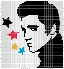 Elvis presley heartbreak hotel (elvis' golden records (volume 1) 1958). Elvis Presley 150x215 Cross Stitch Cross Stitch Embroidery Canvas Patterns