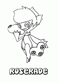 Ivysaur coloring page from the grass pokemon coloring pages section of fun with pictures.com. Grass Pokemon Coloring Pages Roserade Online And Printable Pokemon Coloring Home