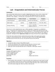 Worksheet Imf Liquids Solids Teacher Teacher Notes Name Key Class Date Intermolecular Forces Liquids And Solids For Problems 1 5 Identify Course Hero
