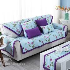Shop our floral print couch selection from the world's finest dealers on 1stdibs. Purple Country Style Floral Print Four Seasons Slip Resistant Cotton Cushion Sofa Covers Diy Sofa Cover Cushions On Sofa Slipcovers For Chairs