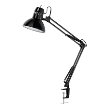 Globe Electric 32 In Multi Joint Metal Clamp Black Desk Lamp Home Depot